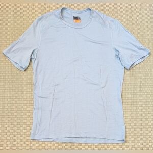 Icebreaker Merino 200 Wool T-shirt Light Blue Men's Size Medium